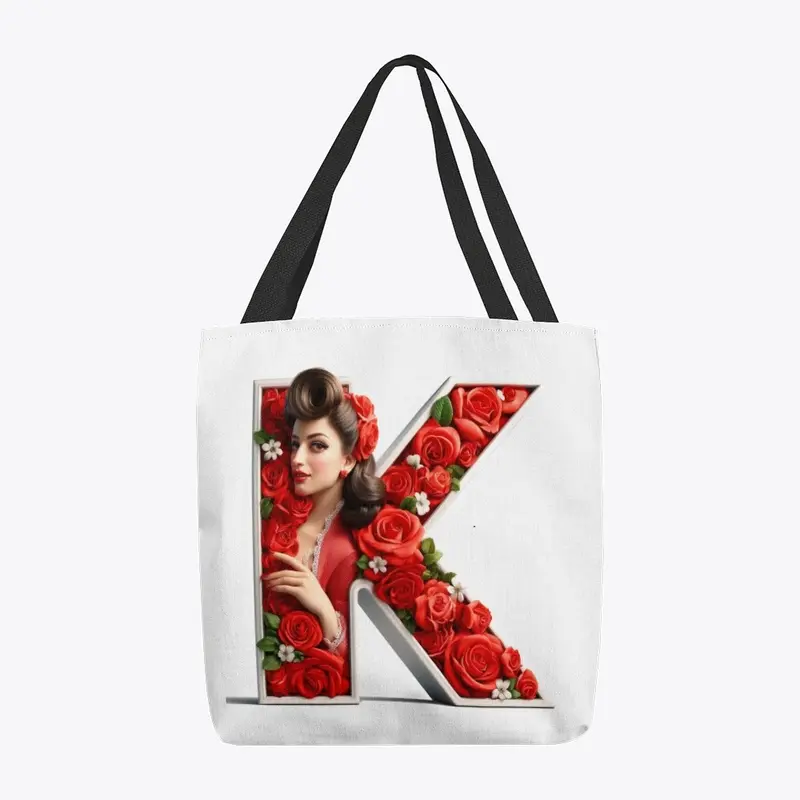 Product with the initial K made of roses